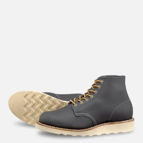 6-inch Round Women's Short Boot in Stone Bluff Leather