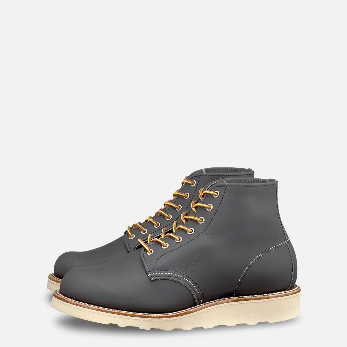 6-inch Round Women's Short Boot in Stone Bluff Leather