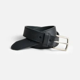 Basic Work Leather Belt Men's Belt in Black Frontenac Leather