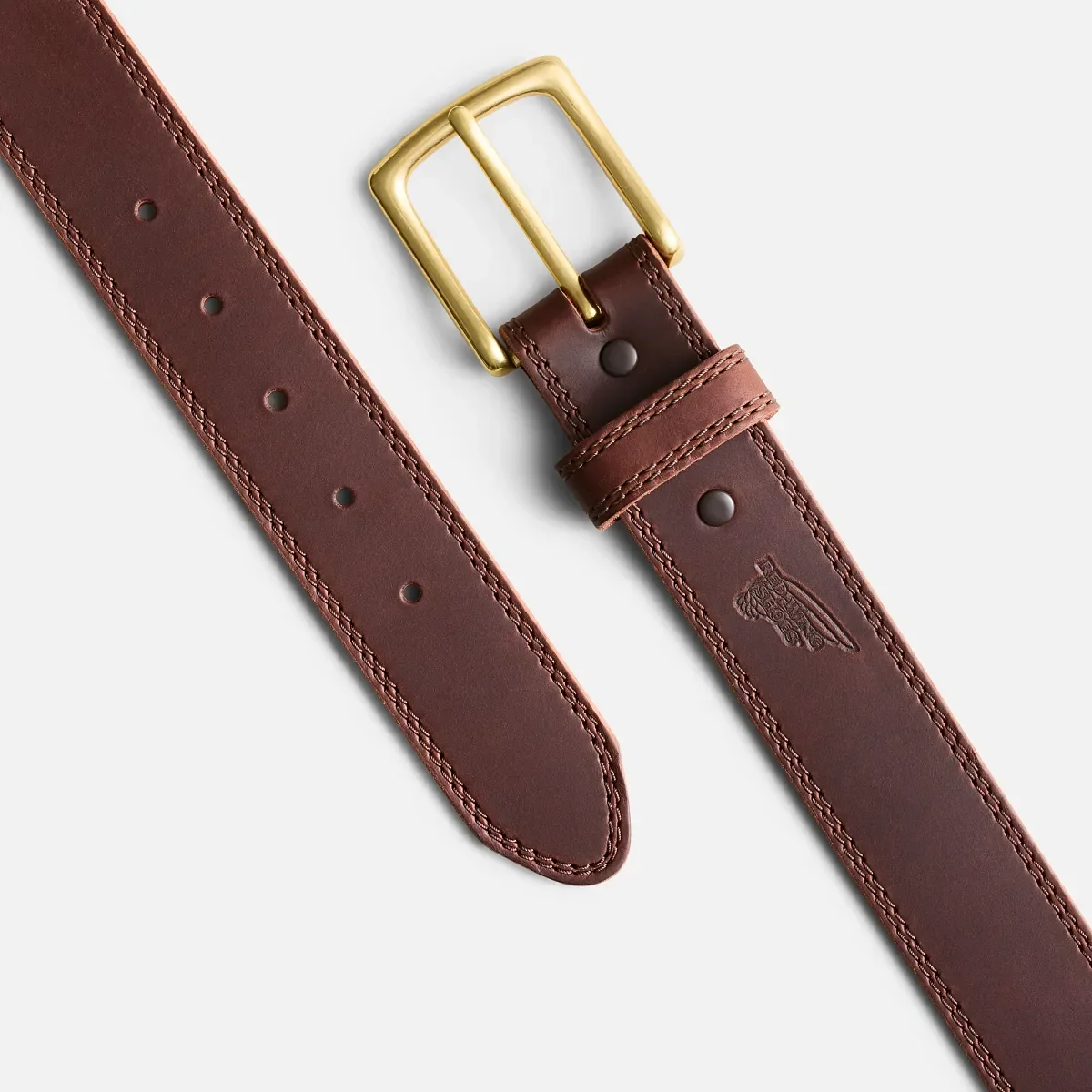 Basic Work Leather Belt Men's Belt in Brown Frontenac Leather