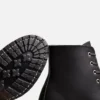 Clara Women's Heeled Boot in Black Boundary Leather