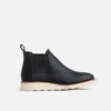 Classic Chelsea Women's Short Boot in Black Boundary Leather