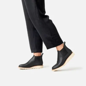 Classic Chelsea Women’s Short Boot in Black Boundary Leather
