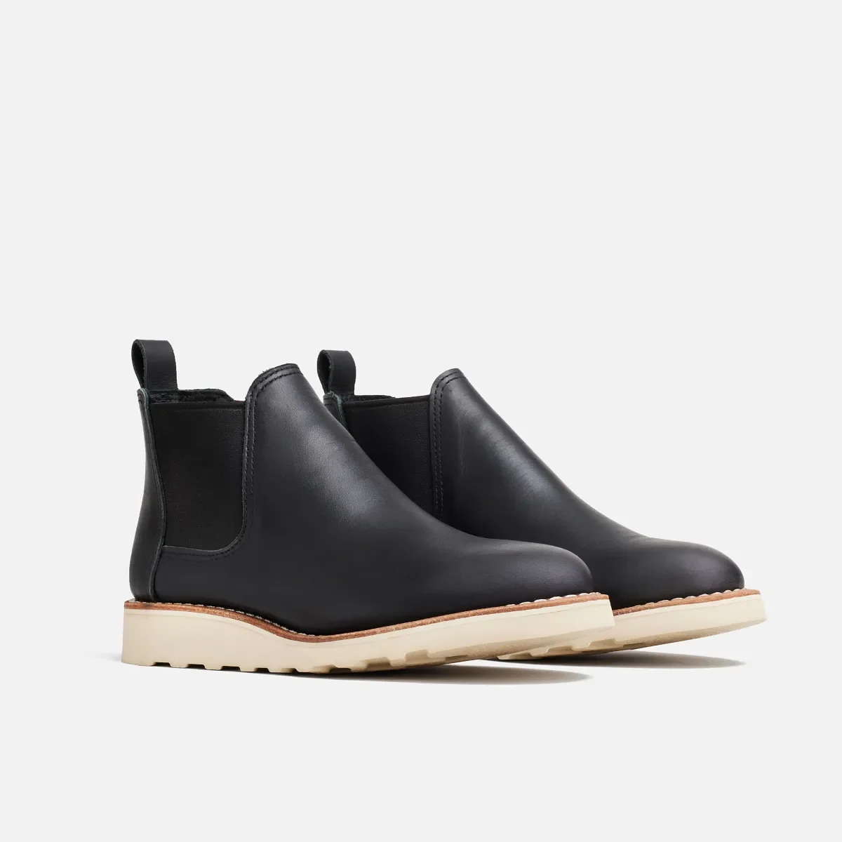 Classic Chelsea Women's Short Boot in Black Boundary Leather