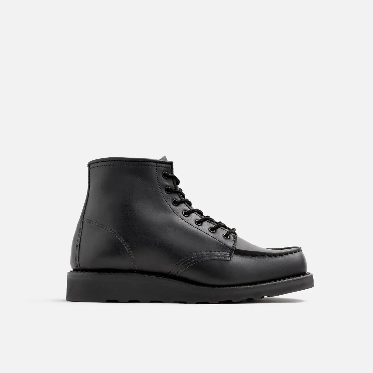 Classic Moc® Women's Short Boot in Black Boundary Leather