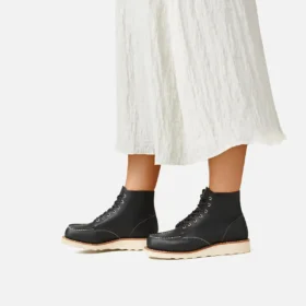 Classic Moc® Women’s Short Boot in Black Boundary Leather