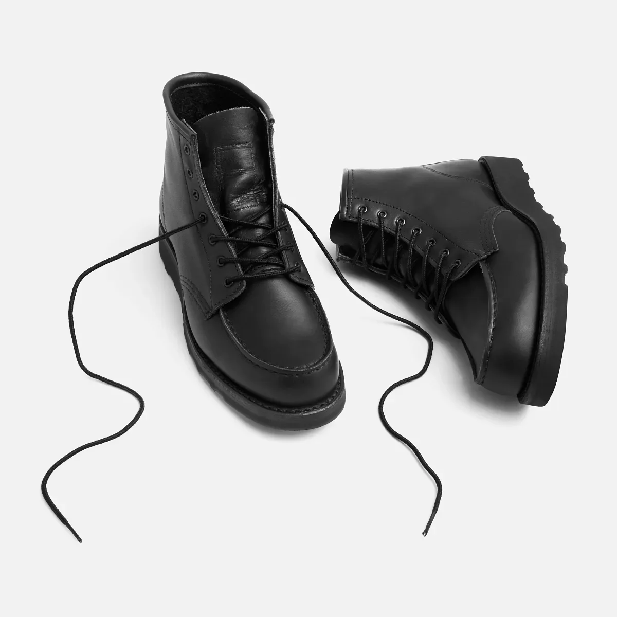 Classic Moc® Women's Short Boot in Black Boundary Leather