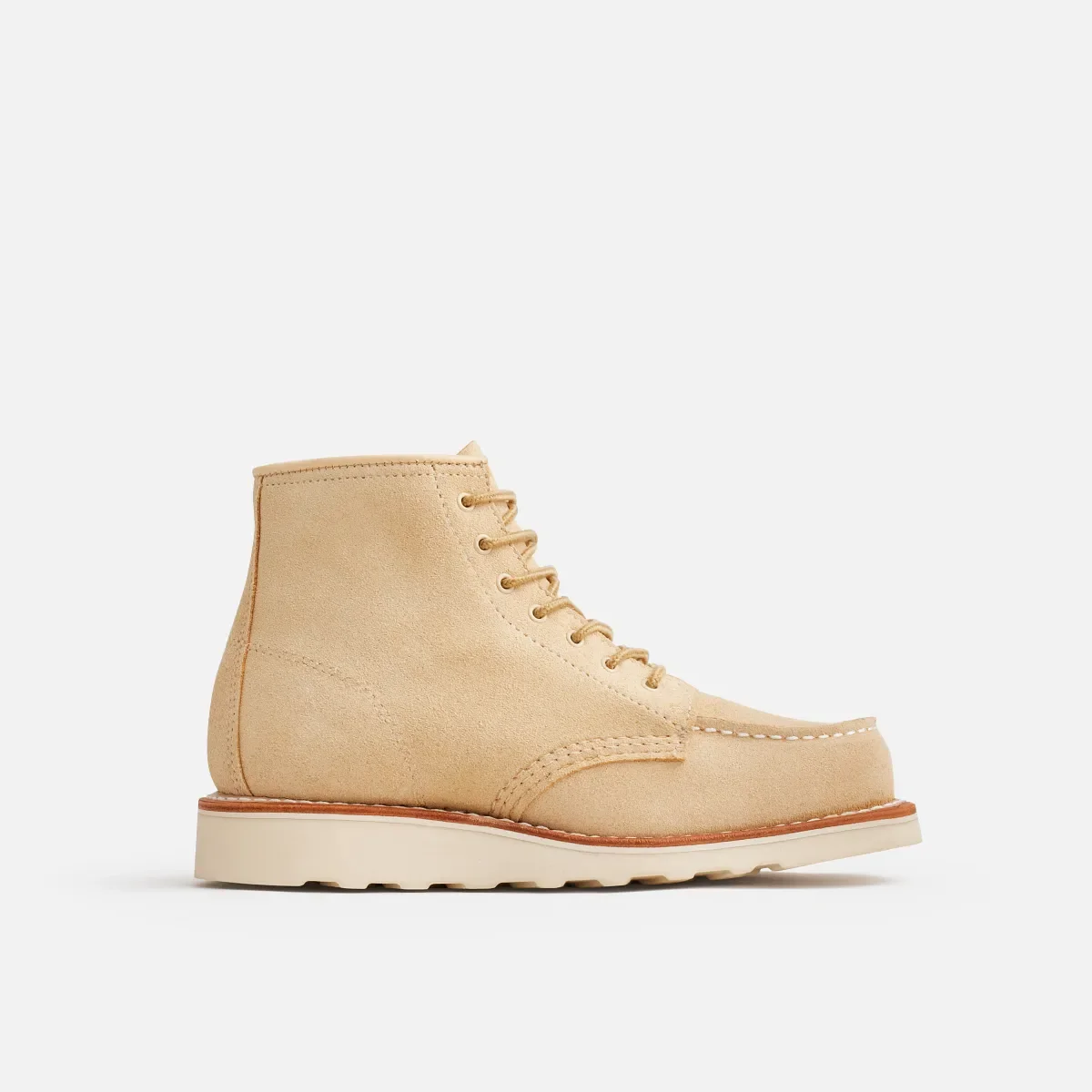 Classic Moc® Women's Short Boot in Cream Abilene Leather