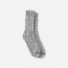Cotton Blend Ragg Crew Unisex Cotton Blend Ragg Crew Socks in Black/White Cotton Blend
