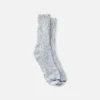 Cotton Blend Ragg Crew Unisex Cotton Blend Ragg Crew Socks in Carolina Blue/Navy/White Cotton Blend