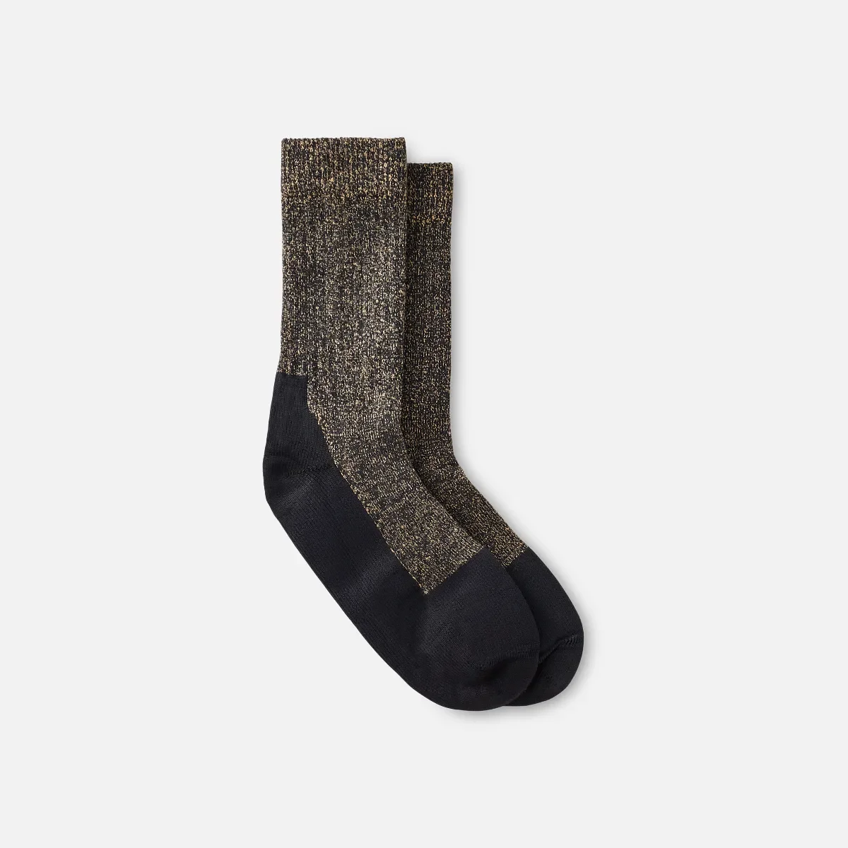 Deep Toe-Capped Crew Socks Unisex Deep Toe-Capped Crew Sock in Black