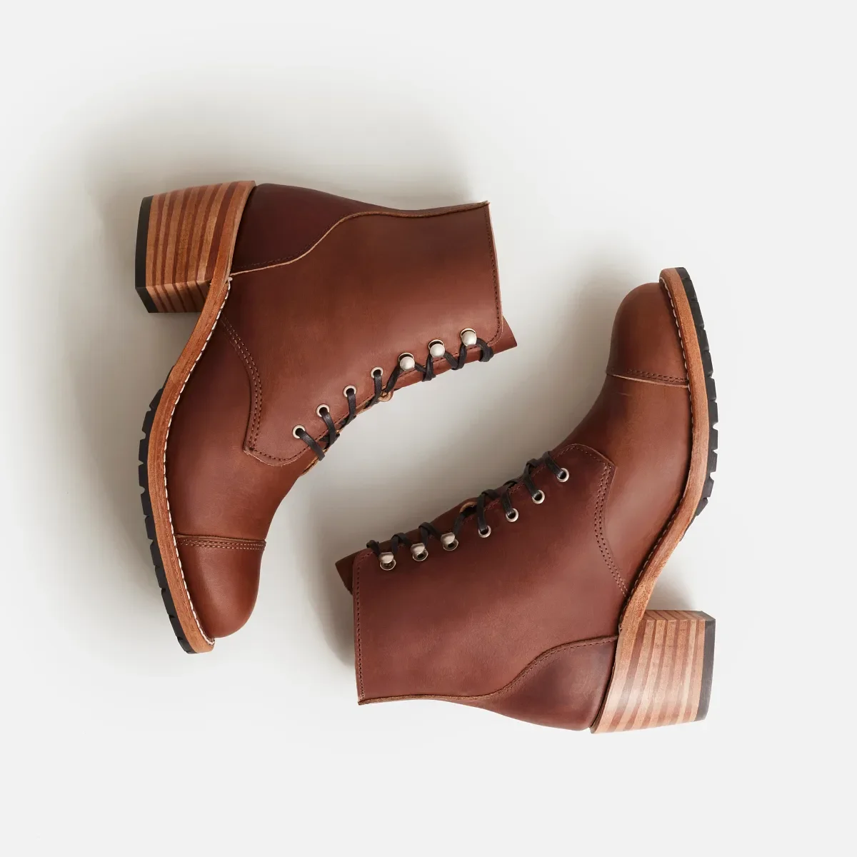 Eileen Women's Heeled Boot in Amber Harness