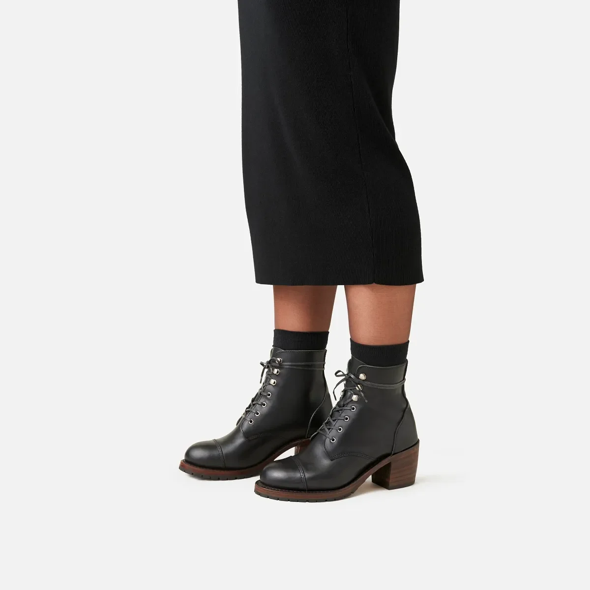 Eileen Women's Heeled Boot in Black Boundary
