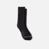 Everyday Work Medium Weight Crew Unisex Cotton Blend Crew Sock in Black