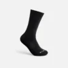 Everyday Work Medium Weight Crew Unisex Cotton Blend Crew Sock in Black