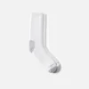 Everyday Work Medium Weight Crew Unisex Cotton Blend Crew Sock in White