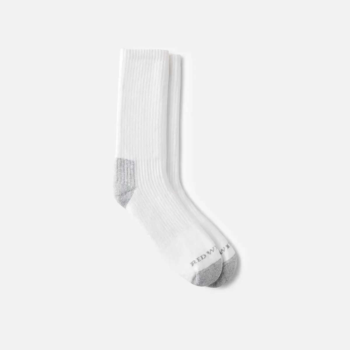 Everyday Work Medium Weight Crew Unisex Cotton Blend Crew Sock in White