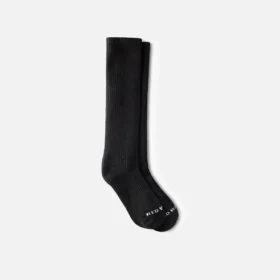 Everyday Work Medium Weight Over-the-Calf Unisex Cotton Blend Over-the-Calf Sock in Black