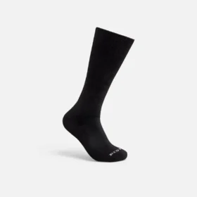 Everyday Work Medium Weight Over-the-Calf Unisex Cotton Blend Over-the-Calf Sock in Black