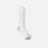 Everyday Work Medium Weight Over-the-Calf Unisex Cotton Blend Over-the-Calf Sock in White
