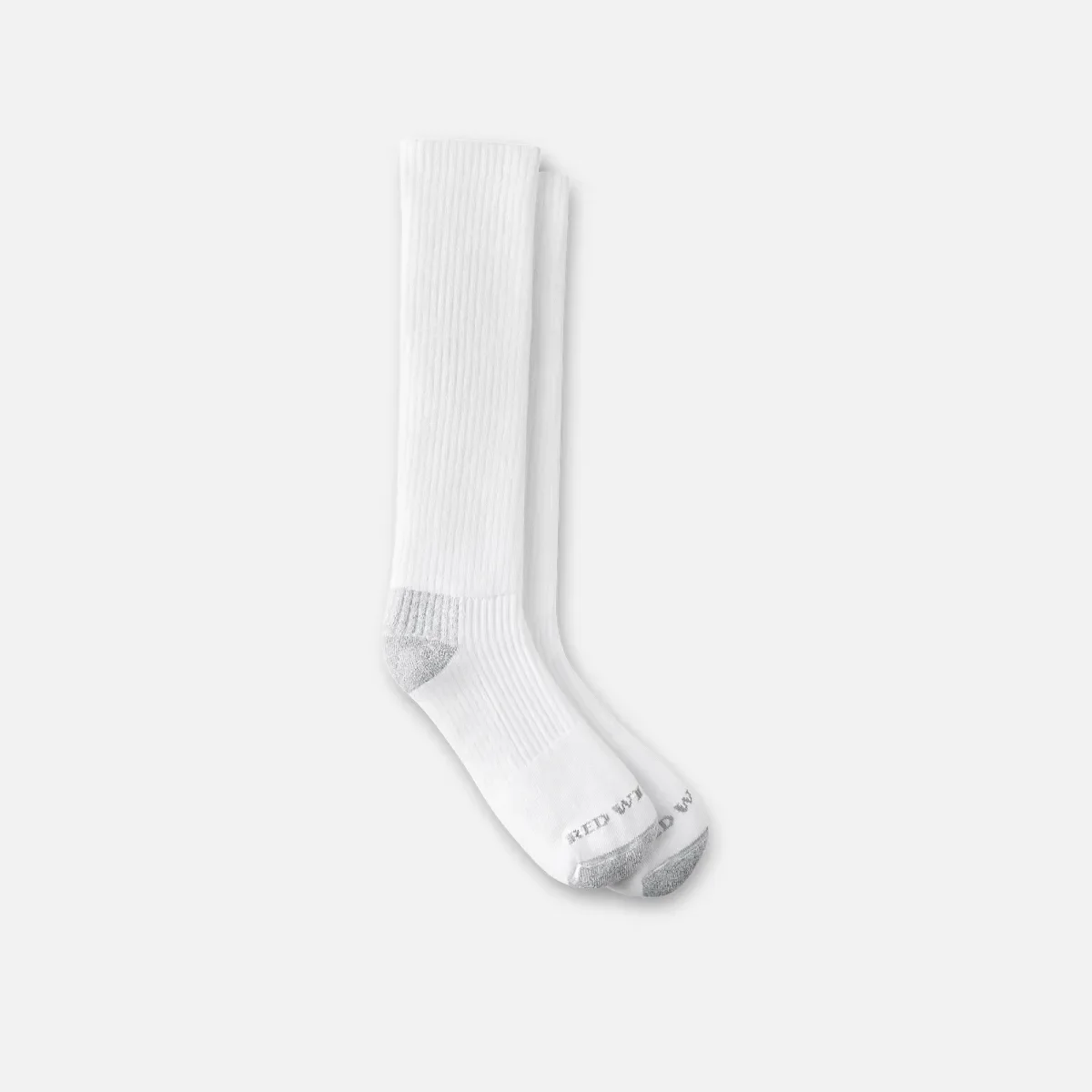 Everyday Work Medium Weight Over-the-Calf Unisex Cotton Blend Over-the-Calf Sock in White