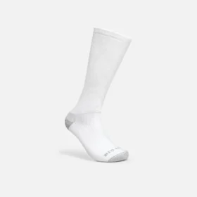 Everyday Work Medium Weight Over-the-Calf Unisex Cotton Blend Over-the-Calf Sock in White