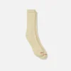 Full Crew Socks Unisex Full Crew Socks in Cream