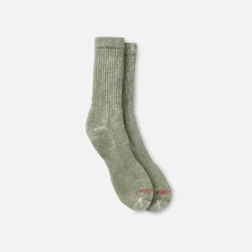 Full Crew Socks Unisex Full Crew Socks in Olive