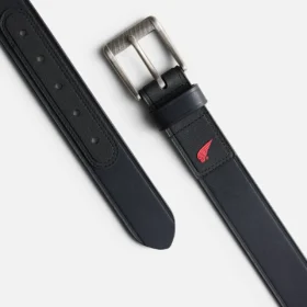 Heavy Duty Work Leather Belt Men’s Leather Belt in Black