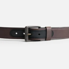 Heavy Duty Work Leather Belt Men's Leather Belt in Brown