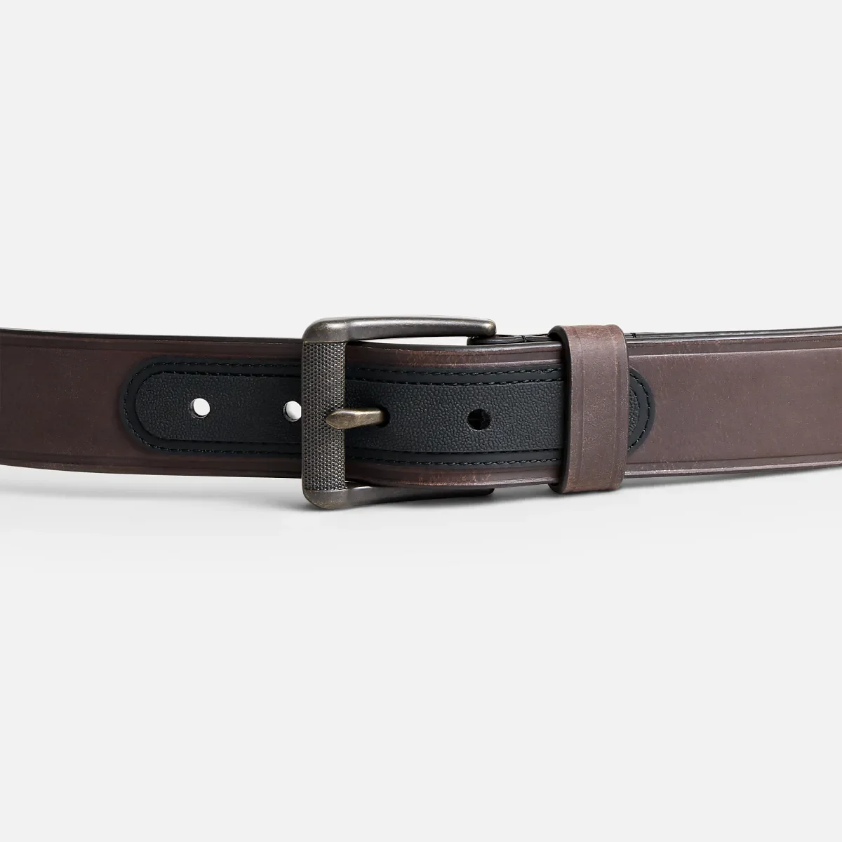 Heavy Duty Work Leather Belt Men's Leather Belt in Brown