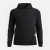 Hoodie with Sleeve Print Men's Hoodie in Black