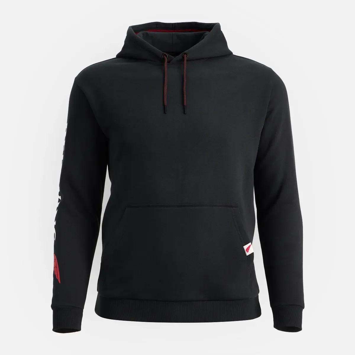 Hoodie with Sleeve Print Men's Hoodie in Black