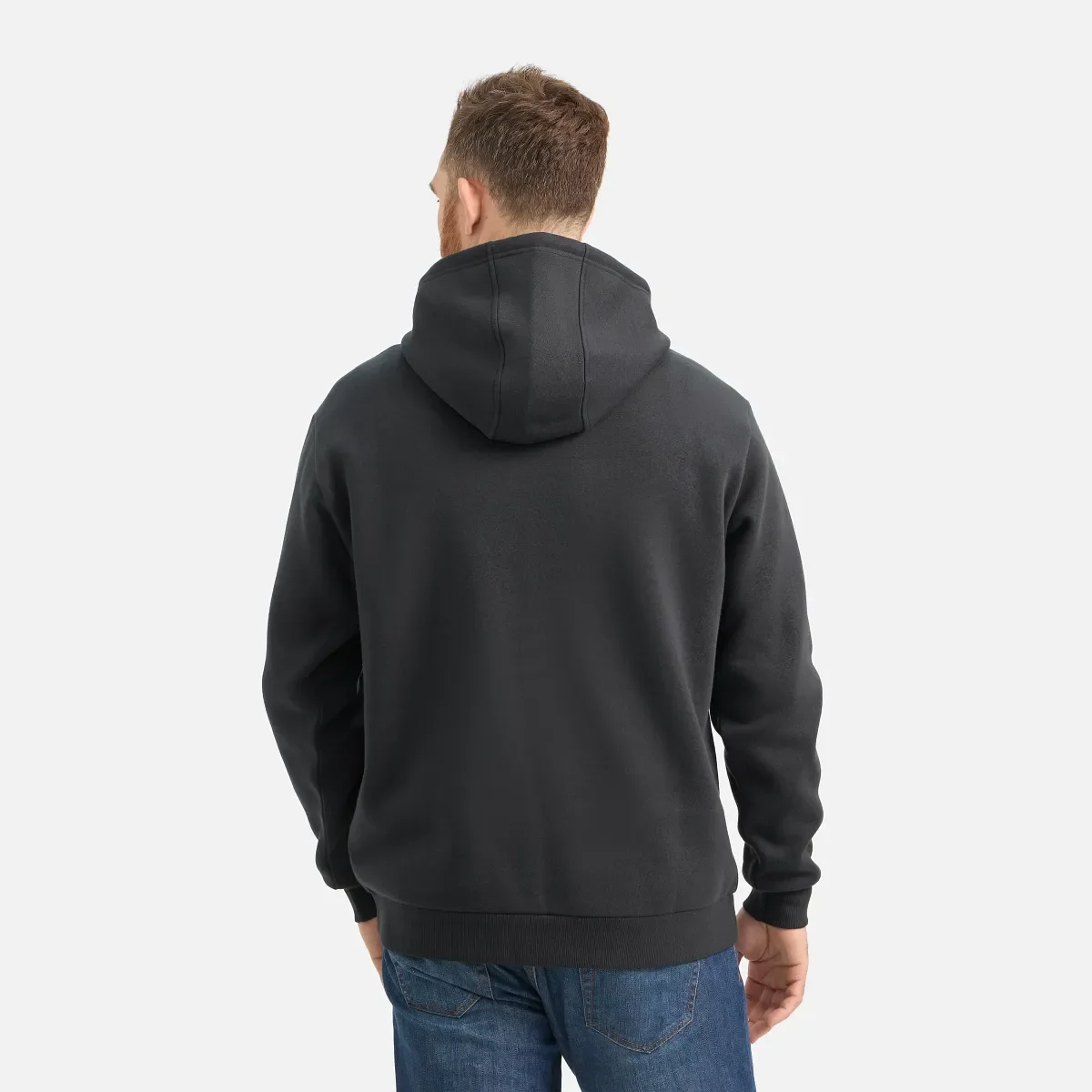 Hoodie with Sleeve Print Men's Hoodie in Black