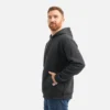Hoodie with Sleeve Print Men's Hoodie in Black