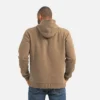 Hoodie with Sleeve Print Men's Hoodie in Brown