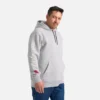 Hoodie with Sleeve Print Men's Hoodie in Light Heather Gray