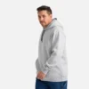 Hoodie with Sleeve Print Men's Hoodie in Light Heather Gray