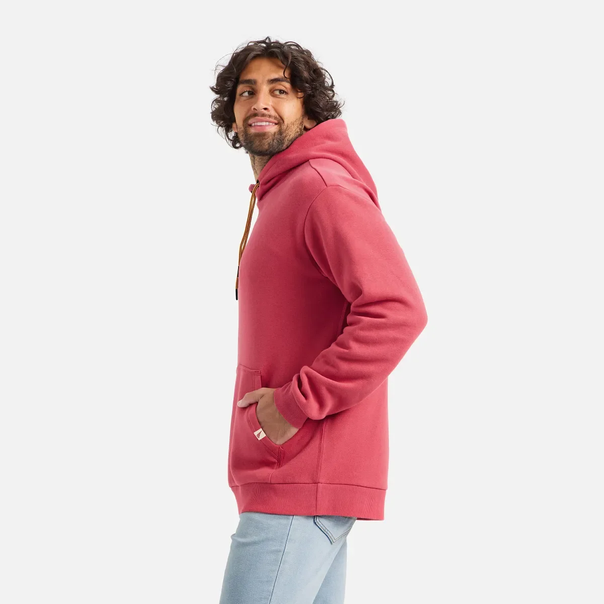 Hoodie with Sleeve Print Men's Hoodie in Red
