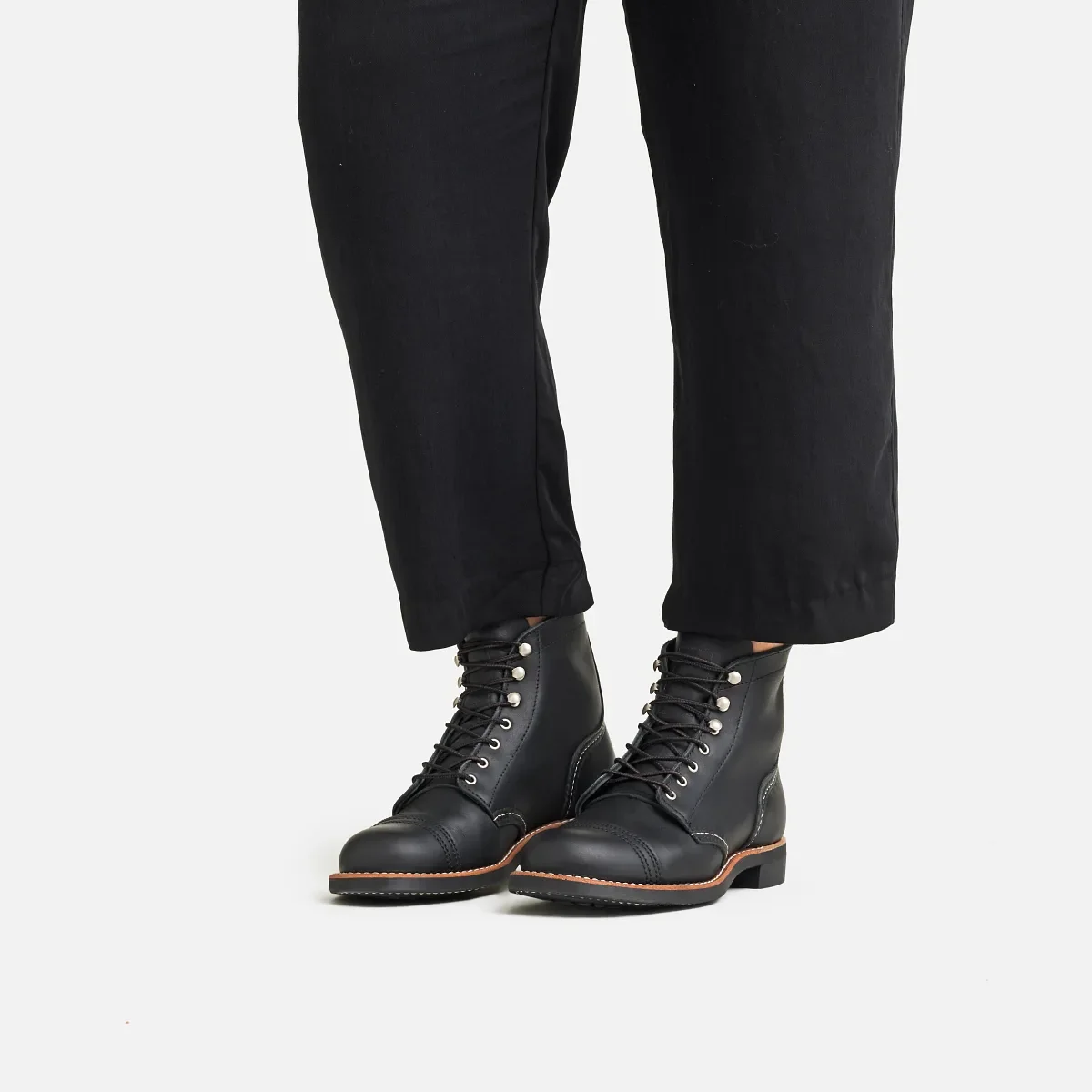 Iron Ranger® Women's Short Boot in Black Boundary Leather