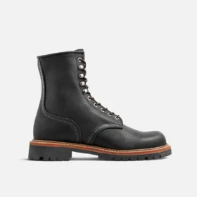 Logger Men's Logger in Black Oil Slick Leather
