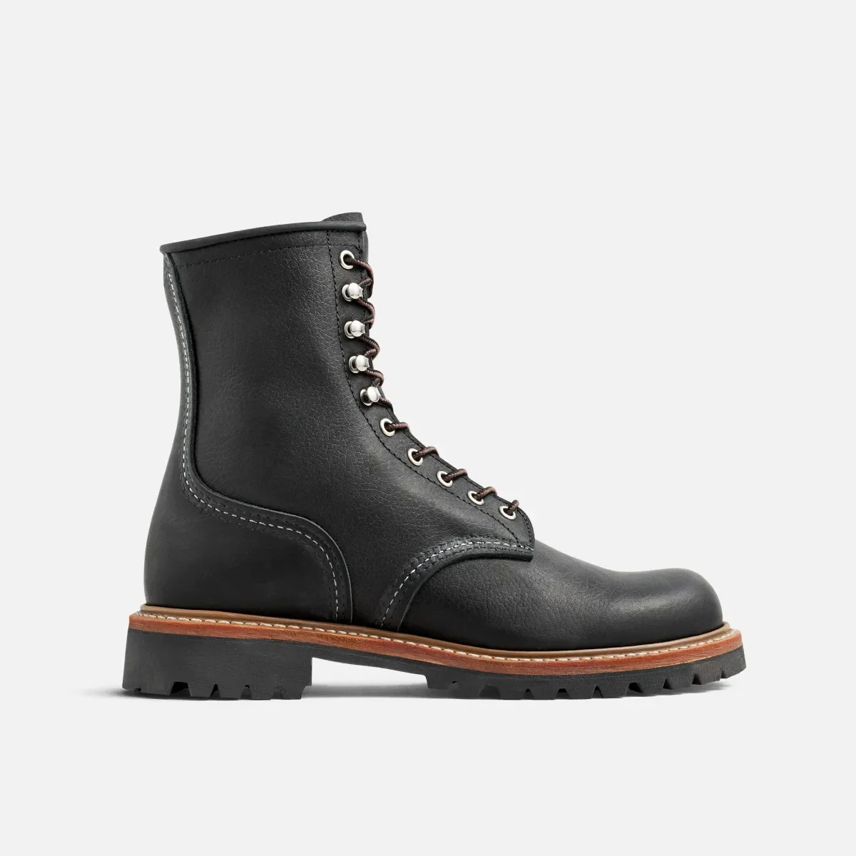 Logger Men's Logger in Black Oil Slick Leather