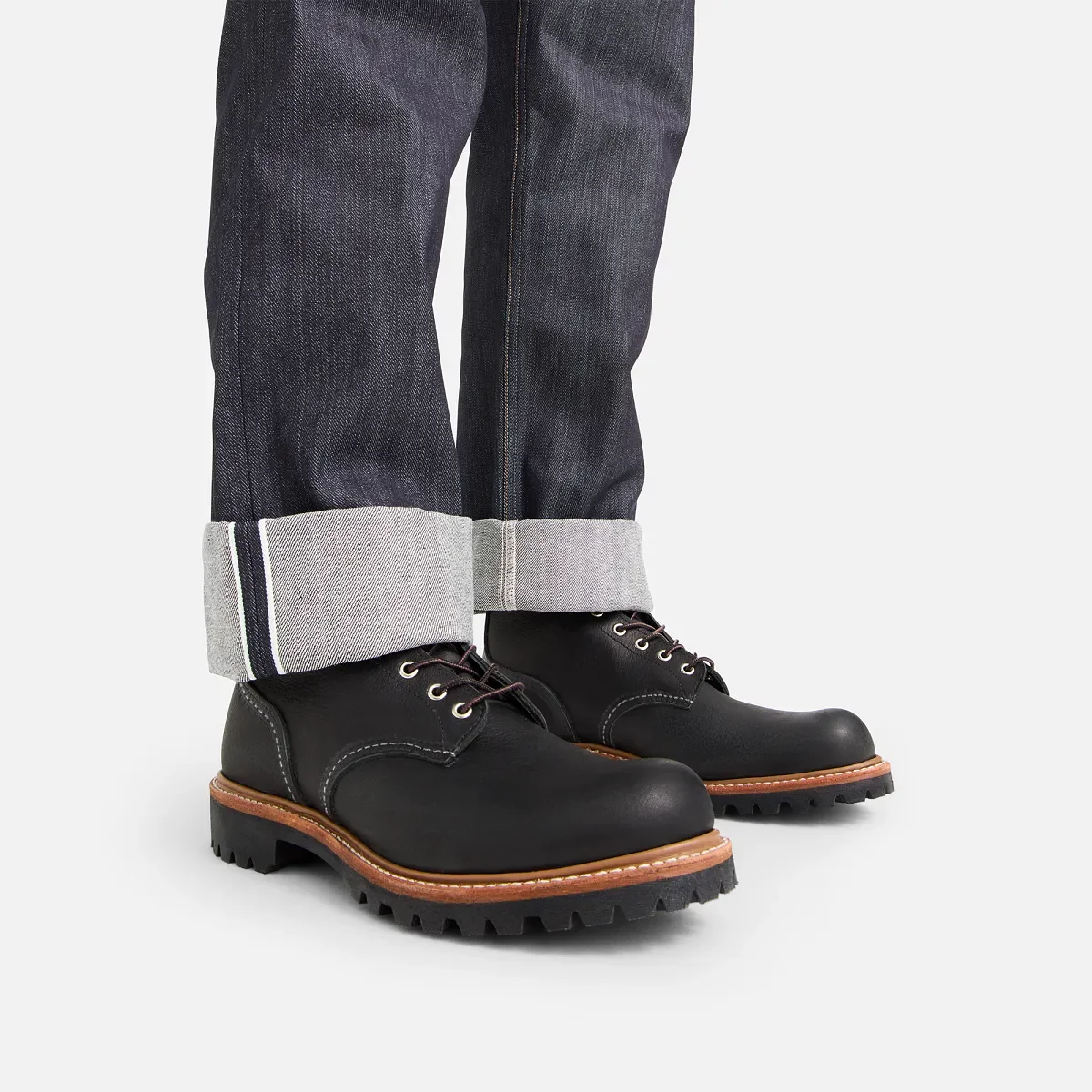 Logger Men's Logger in Black Oil Slick Leather