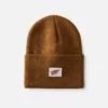 Logo Knit Beanie Hat Unisex Knit Watch Hat in Copper