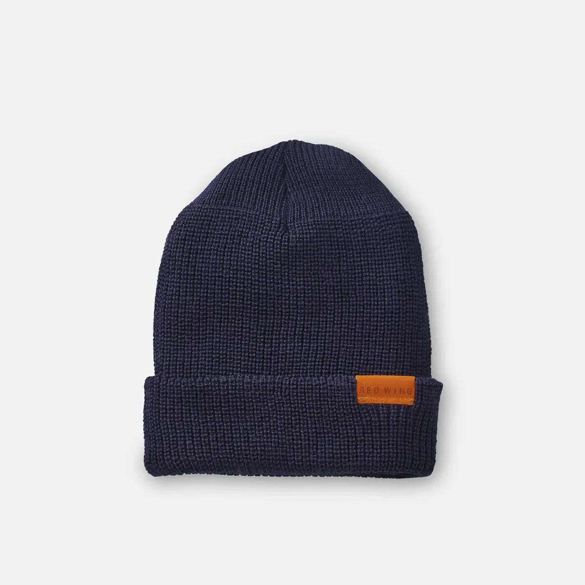 Merino Wool Knit Beanie Hat Unisex Merino Wool Knit Hat in Navy
