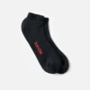 Nilit™ Breeze Cooling Light Weight Low Cut Unisex Breeze Nylon Low Cut Crew Sock in Black