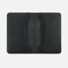 Passport Wallet Unisex Wallet in Black Frontier Leather