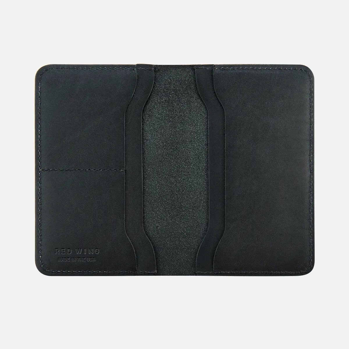 Passport Wallet Unisex Wallet in Black Frontier Leather