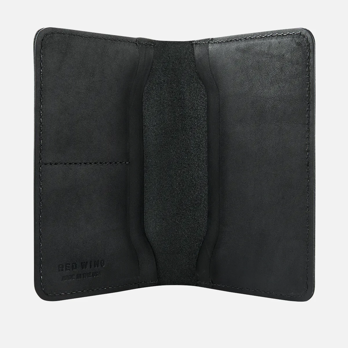 Passport Wallet Unisex Wallet in Black Frontier Leather