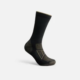 Performance Work Light Weight Crew Unisex CoolMax® Blend Crew Sock in Black